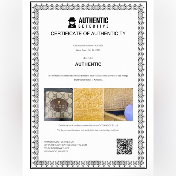 Gucci Beige and Brown Monogram wallet Card Holder with box and dust bag and COA - Picture 10 of 10